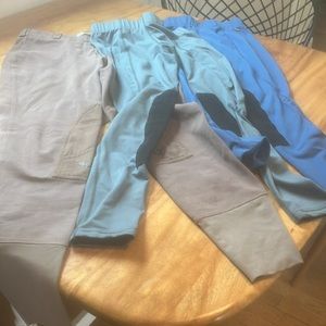 Lot of 3 pull on britches / riding tights kerrits & tuffrider